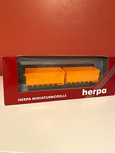 Herpa 2x abrollmulden - 1:87,